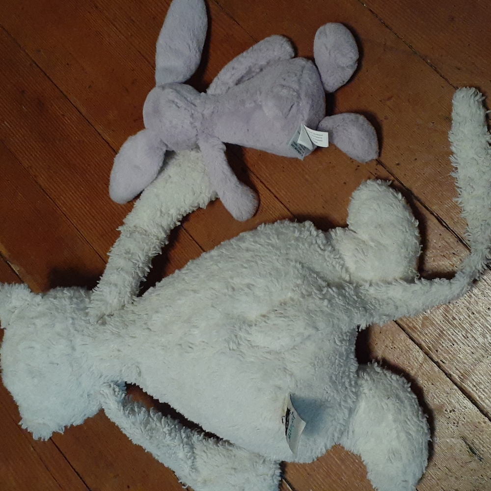 Jellycat Bashful Lilac Bunny and Cat Stuffed Animal  Soft Plush - Picture 7 of 7